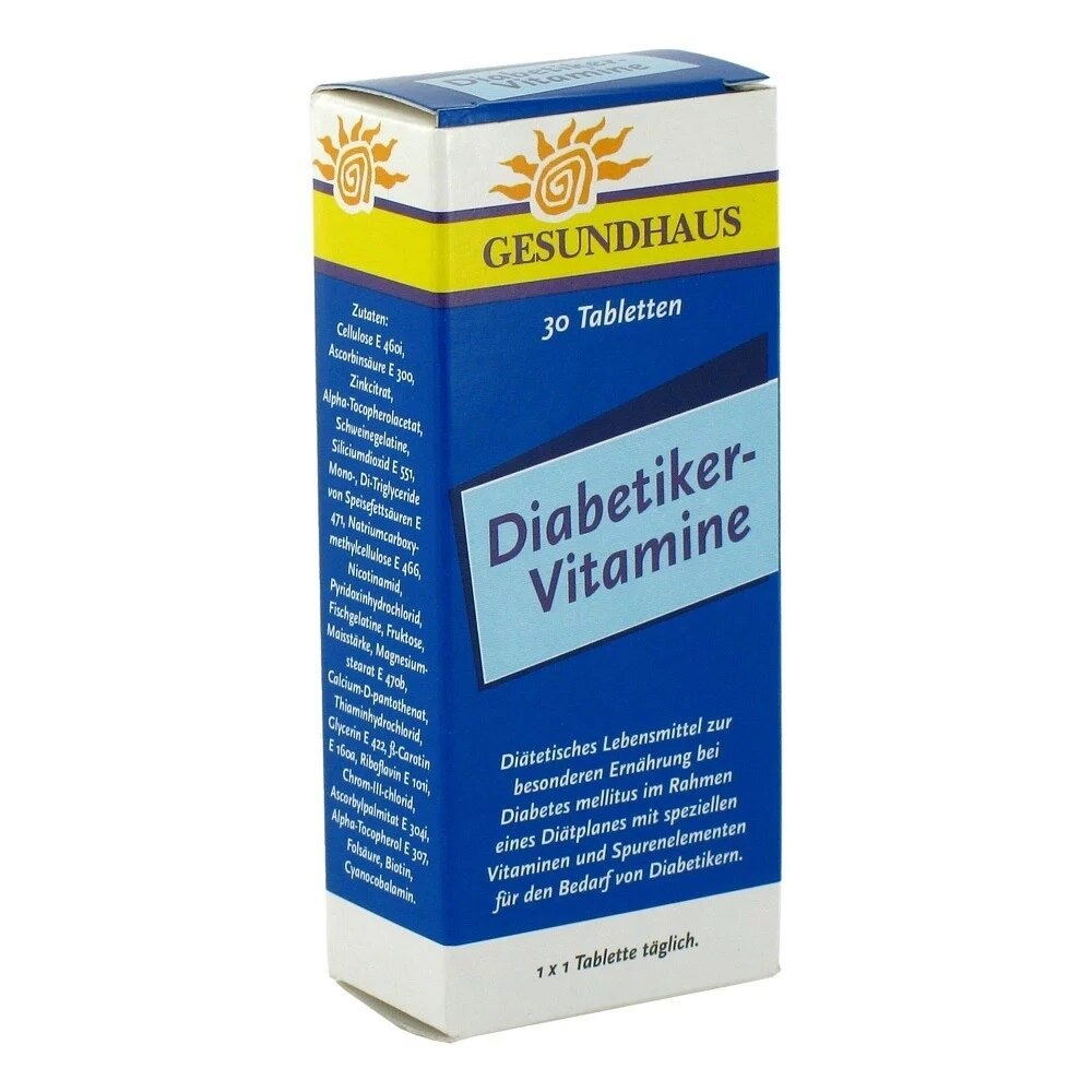 Supliment alimentar, Gesundhaus, Diabetiker-Vitamine, 30 tablete