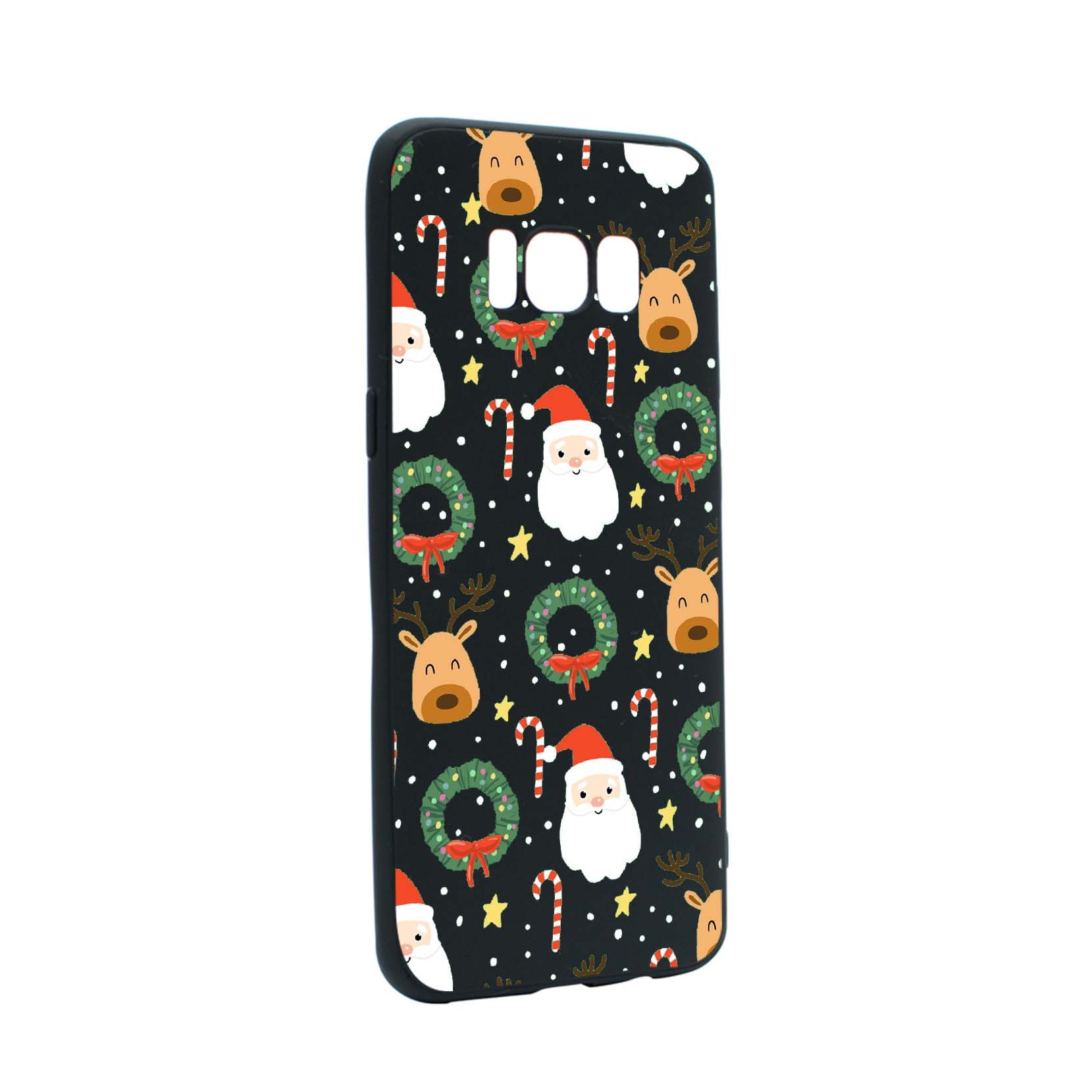 Husa de protectie Craciun, Christmas Happy pentru Samsung Galaxy S8, rezistenta la uzura, anti-alunecare, din silicon Premium, B350