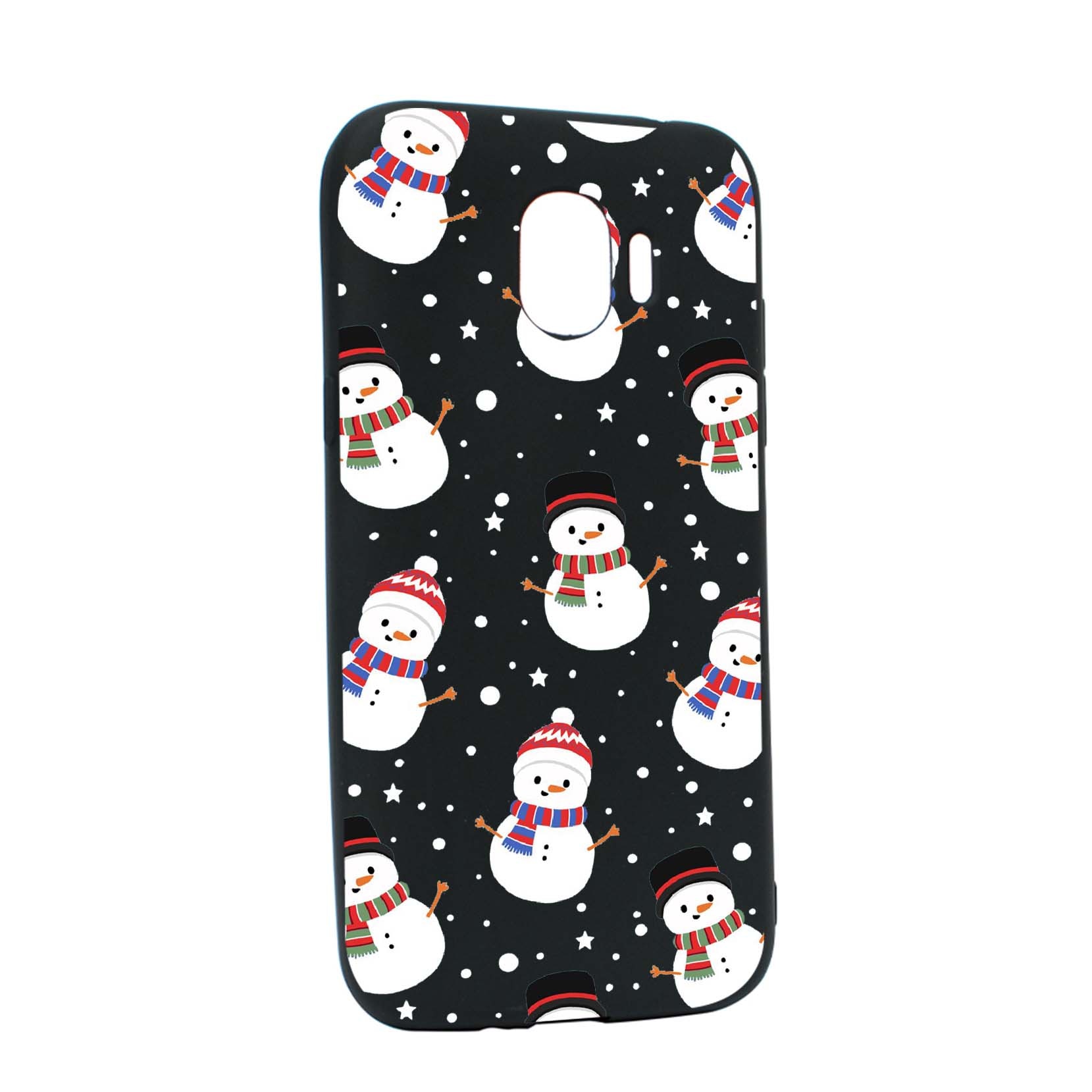 Husa de protectie Craciun, Christmas Snowman pentru Samsung Galaxy J2 Pro 2018 / J2 2018 / Grand Prime Pro, rezistenta la uzura, anti-alunecare, din silicon Premium, B351