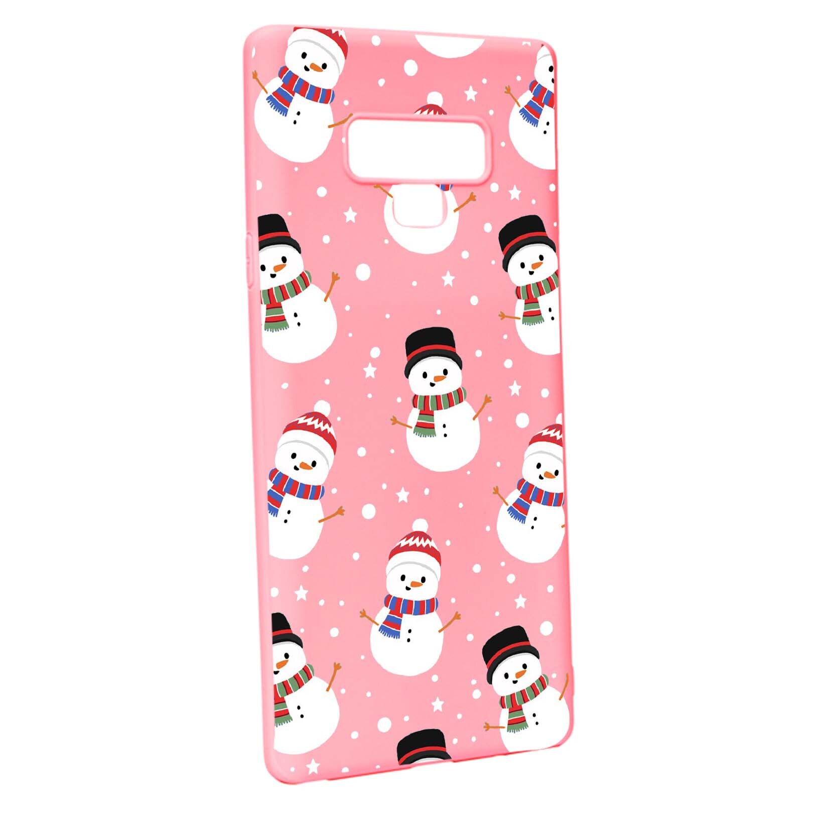 Husa de protectie Craciun, Christmas Snowman pentru Samsung Galaxy Note 9, rezistenta la uzura, anti-alunecare, din silicon Premium, P351