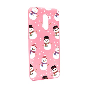 Husa de protectie Craciun, Christmas Snowman pentru Xiaomi PocoPhone F1, rezistenta la uzura, anti-alunecare, din silicon Premium, P351 Husa de protectie Craciun, Christmas Snowman pentru Xiaomi PocoPhone F1, rezistenta la uzura, anti-alunecare, din silicon Premium, P351