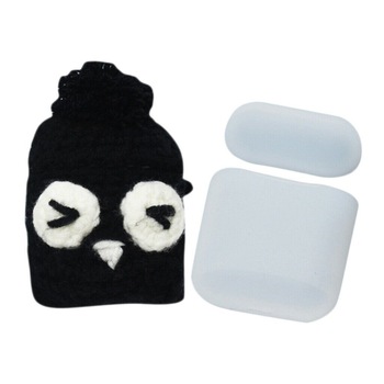 Set Husa Apple AirPods 1gen /2 gen, Silicon + Textil, Owl Set Husa Apple AirPods 1gen /2 gen, Silicon + Textil, Owl