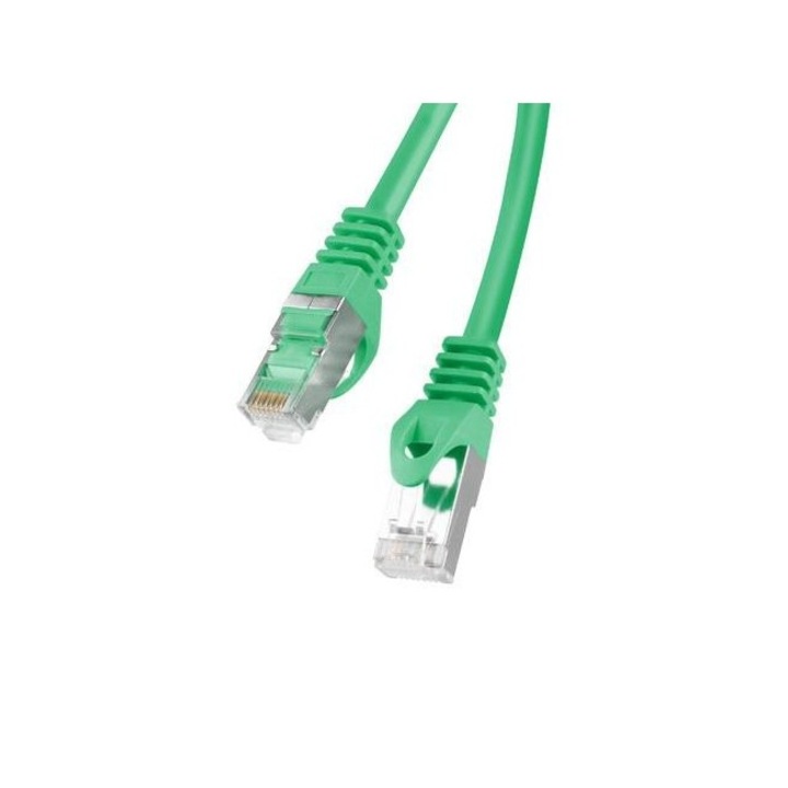 Оптичен мрежов кабел, Lanberg, RJ45 cat.6 FTP 2m, зелен