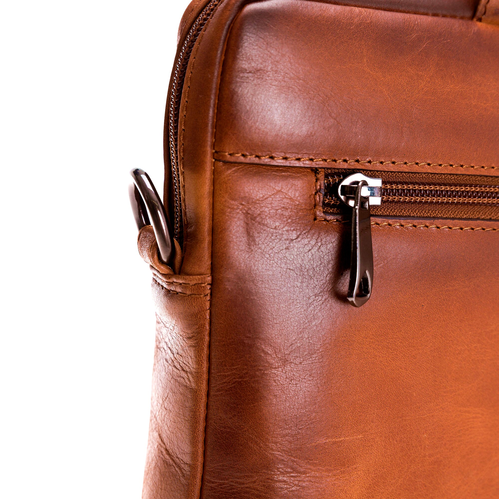 Geanta dimensiuni pana la 16 inch, MacBook Pro 16, MacBook Pro 15, iPad Pro 12.9 - Bouletta Apollo, piele moale naturala premium, cu manere si bareta de umar, Maro Burnished tan