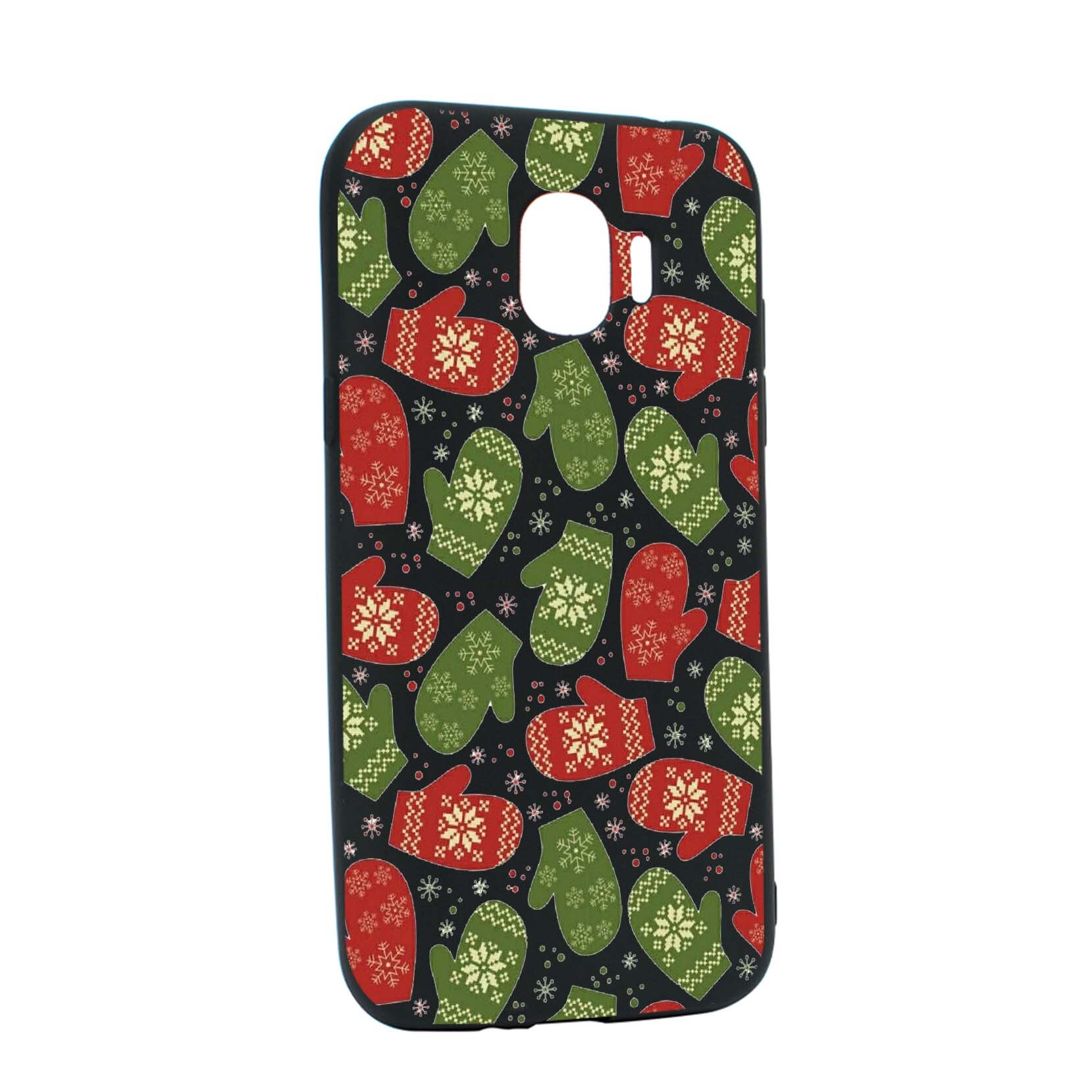 Husa de protectie Craciun, Christmas manus pentru Samsung Galaxy J2 Pro 2018 / J2 2018 / Grand Prime Pro, rezistenta la uzura, anti-alunecare, din silicon Premium, B352