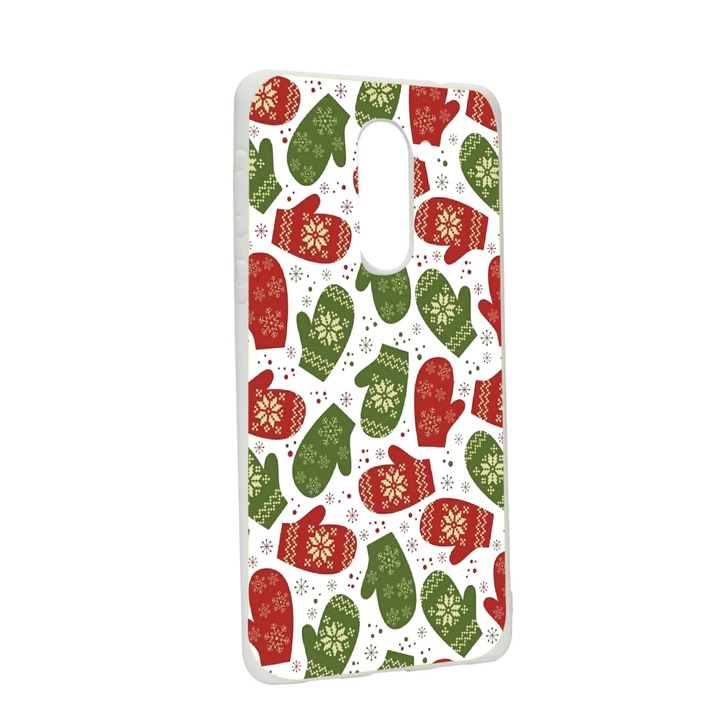 Коледен предпазен калъф, коледни ръкавици за Huawei Mate 9 Lite / Honor 6X, устойчив на износване, противоплъзгащ се, премиум силикон, W352