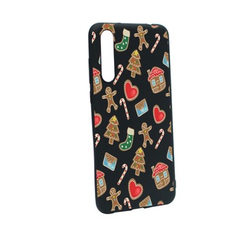Husa de protectie Craciun, Christmas sweets pentru Huawei P20 Pro, rezistenta la uzura, anti-alunecare, din silicon Premium, B353 Husa de protectie Craciun, Christmas sweets pentru Huawei P20 Pro, rezistenta la uzura, anti-alunecare, din silicon Premium, B353