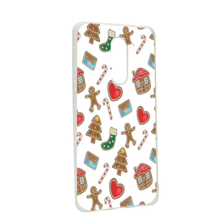 Защитен калъф с коледни сладки за Huawei Mate 9 Lite / Honor 6X, устойчив на износване, против плъзгане, премиум силикон, W353