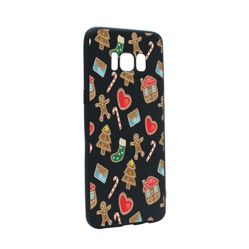 Husa de protectie Craciun, Christmas sweets pentru Samsung Galaxy S8, rezistenta la uzura, anti-alunecare, din silicon Premium, B353 Husa de protectie Craciun, Christmas sweets pentru Samsung Galaxy S8, rezistenta la uzura, anti-alunecare, din silicon Premium, B353