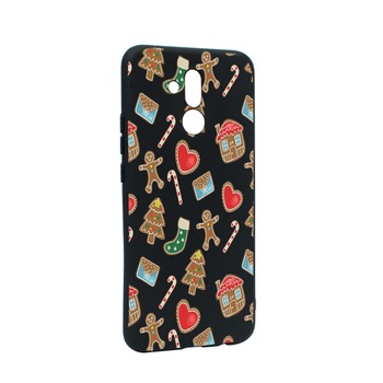 Husa de protectie Craciun, Christmas sweets pentru Huawei Mate 20 Lite, rezistenta la uzura, anti-alunecare, din silicon Premium, B353 Husa de protectie Craciun, Christmas sweets pentru Huawei Mate 20 Lite, rezistenta la uzura, anti-alunecare, din silicon Premium, B353
