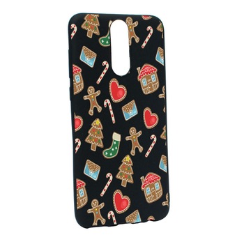 Husa de protectie Craciun, Christmas sweets pentru Huawei Mate 10 Lite, rezistenta la uzura, anti-alunecare, din silicon Premium, B353 Husa de protectie Craciun, Christmas sweets pentru Huawei Mate 10 Lite, rezistenta la uzura, anti-alunecare, din silicon Premium, B353