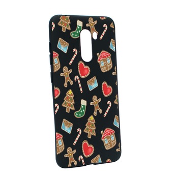 Husa de protectie Craciun, Christmas sweets pentru Xiaomi PocoPhone F1, rezistenta la uzura, anti-alunecare, din silicon Premium, B353 Husa de protectie Craciun, Christmas sweets pentru Xiaomi PocoPhone F1, rezistenta la uzura, anti-alunecare, din silicon Premium, B353