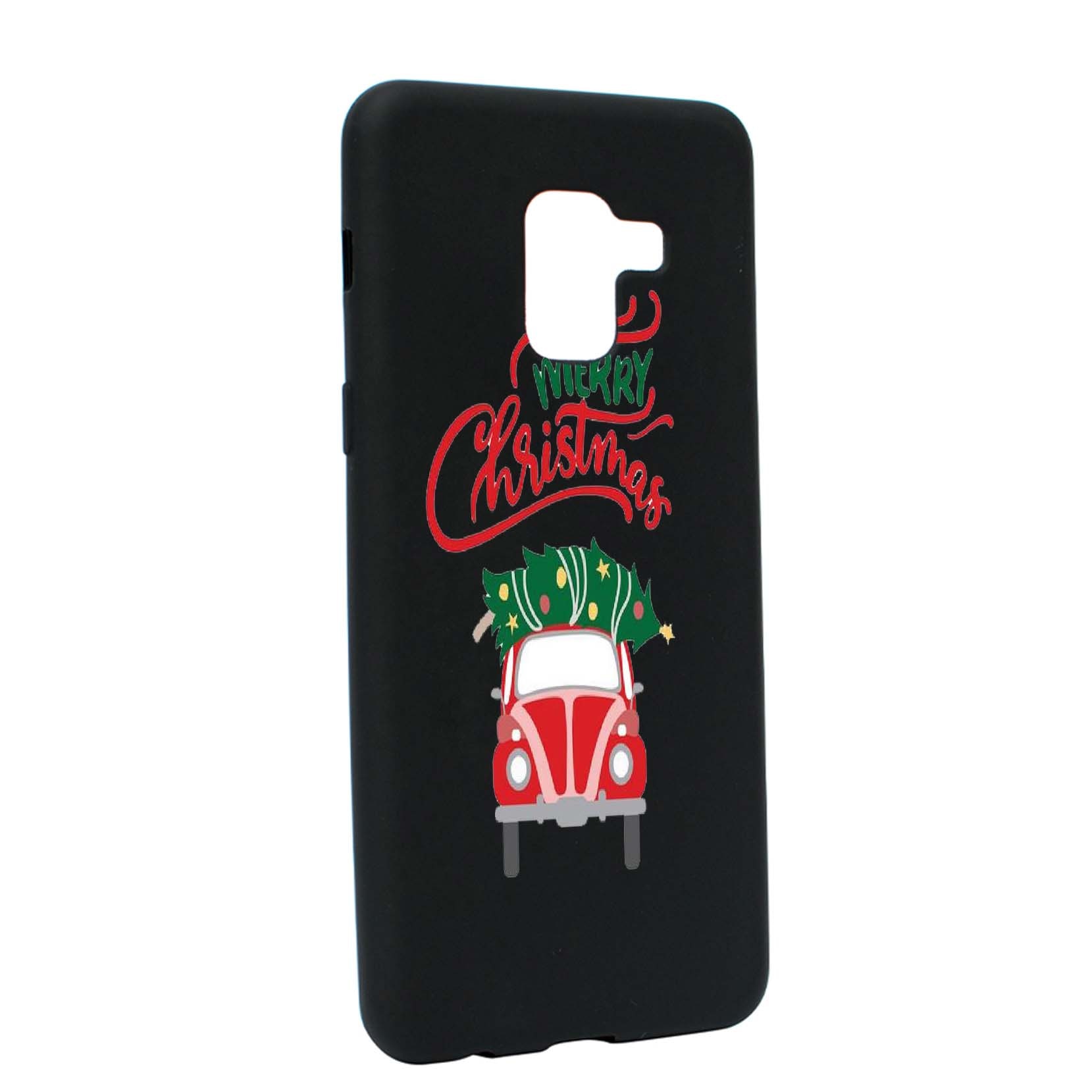 Husa de protectie Merry Christmas pentru Samsung Galaxy A5 2018, rezistenta la uzura, anti-alunecare, din silicon Premium, B357