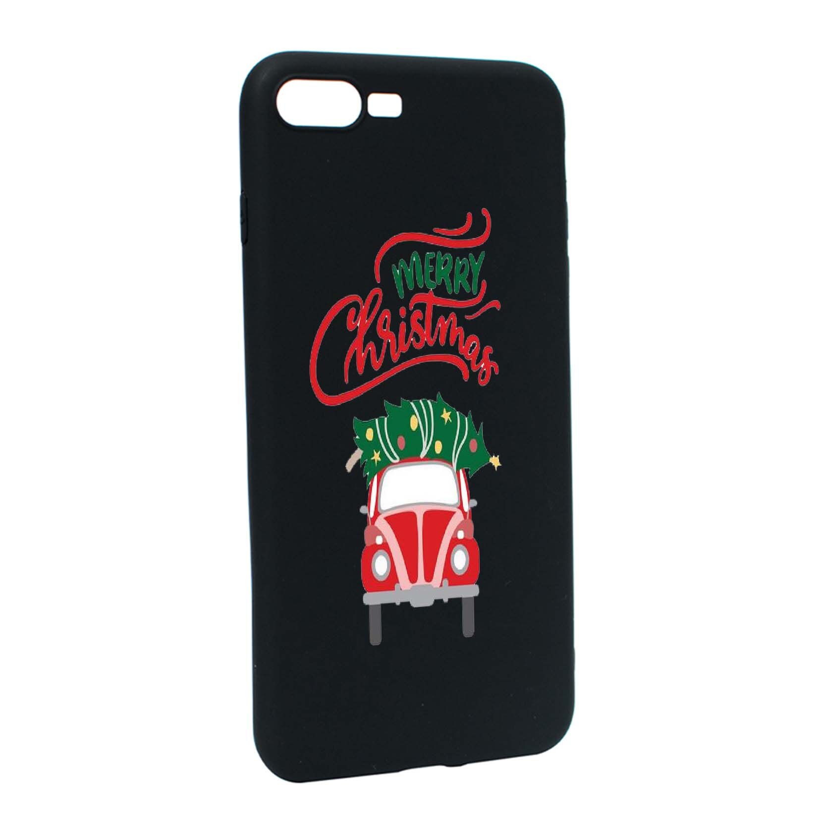 Husa de protectie Merry Christmas pentru Apple iPhone 7 Plus / 8 Plus, rezistenta la uzura, anti-alunecare, din silicon Premium, B357