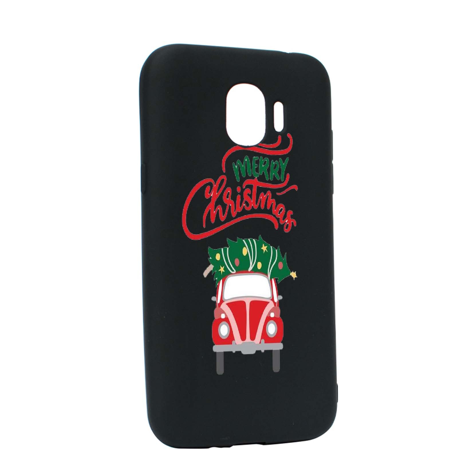 Husa de protectie Merry Christmas pentru Samsung Galaxy J2 Pro 2018 / J2 2018 / Grand Prime Pro, rezistenta la uzura, anti-alunecare, din silicon Premium, B357