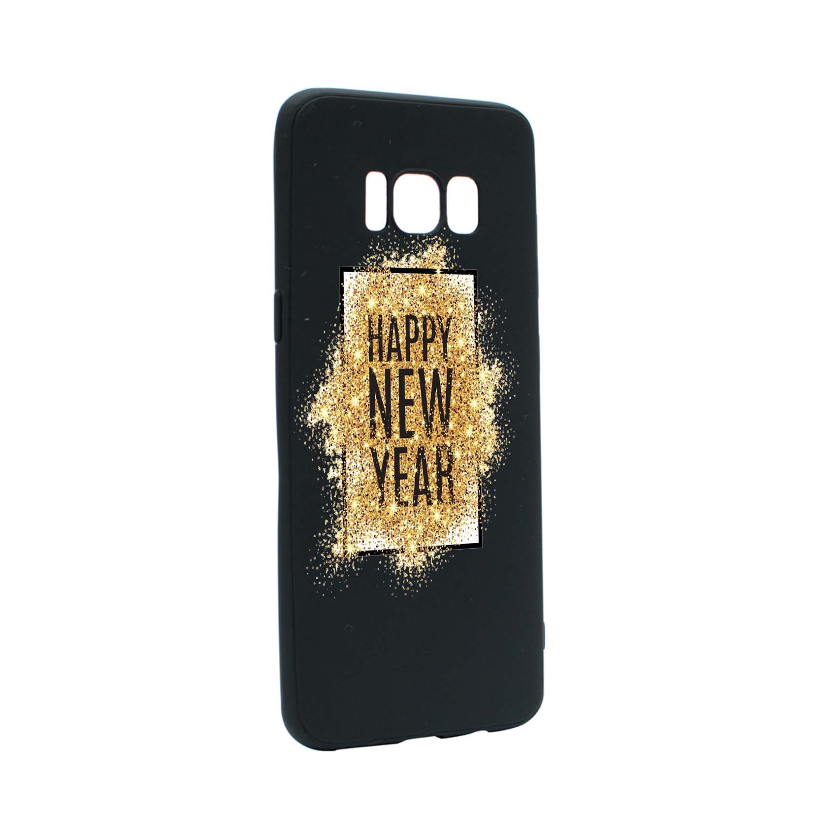 Husa de protectie Happy New Year pentru Samsung Galaxy S8 Plus, rezistenta la uzura, anti-alunecare, din silicon Premium, B355