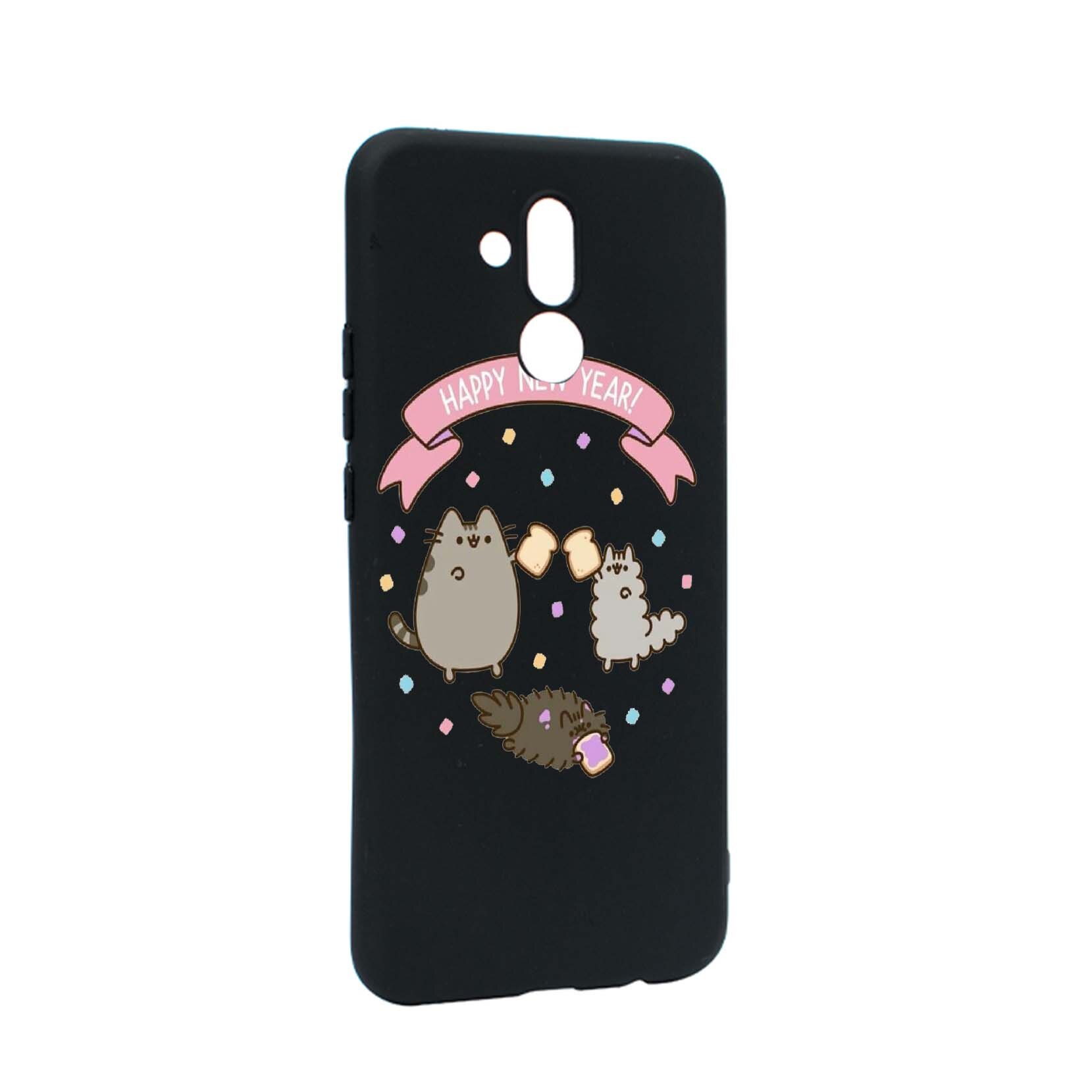 Husa de protectie Happy New Year pentru Huawei Mate 20 Lite, rezistenta la uzura, anti-alunecare, din silicon Premium, B356