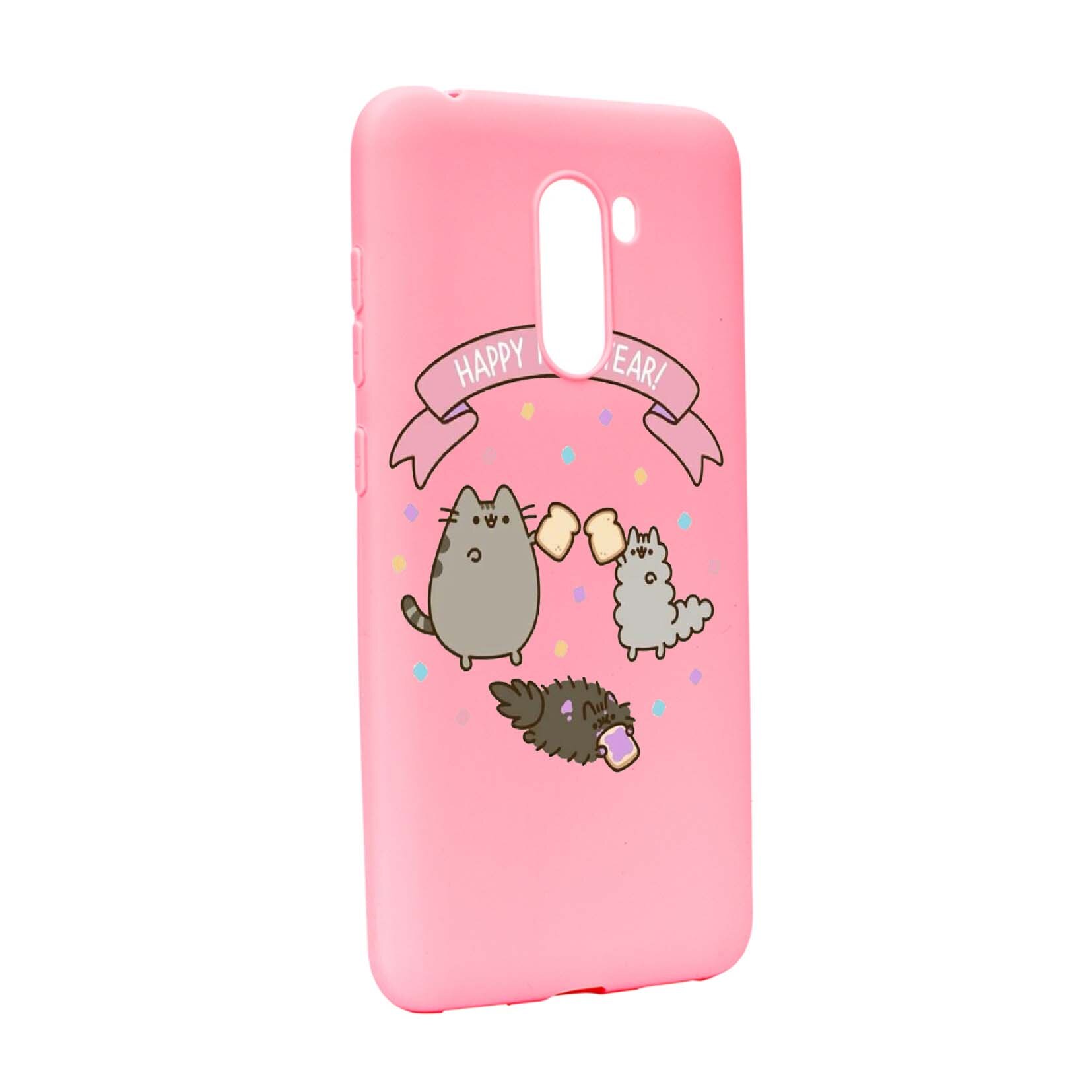 Husa de protectie Happy New Year pentru Xiaomi PocoPhone F1, rezistenta la uzura, anti-alunecare, din silicon Premium, P356