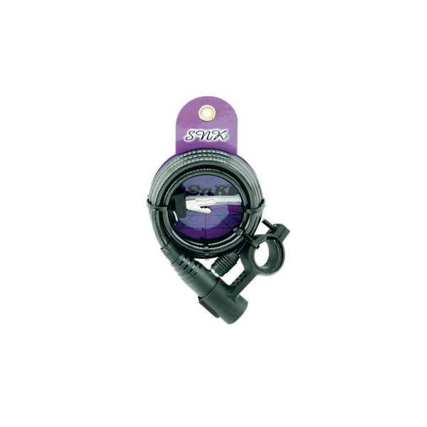 Antifurt bicicleta Vicma, Blocare lant, Otel/PVC, Negru