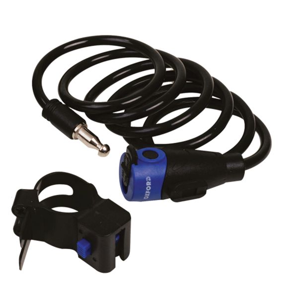 Antifurt bicicleta Oxford, Otel/PVC, Lungime 1.5m, Negru
