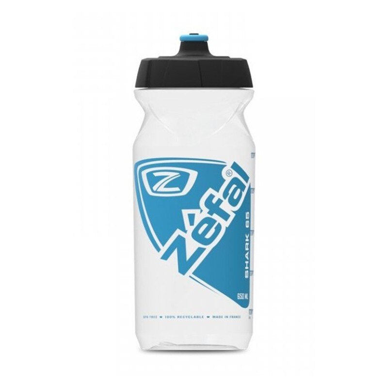 Bidon shaker, ZEFAL Shark, 650ml, Alb