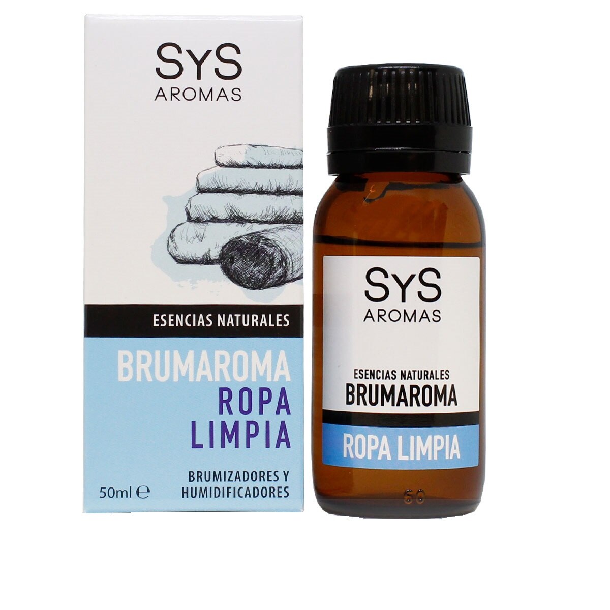 Esenta naturala Brumaroma difuzor aromaterapie / umidificator, Ropa Limpia 50 ml