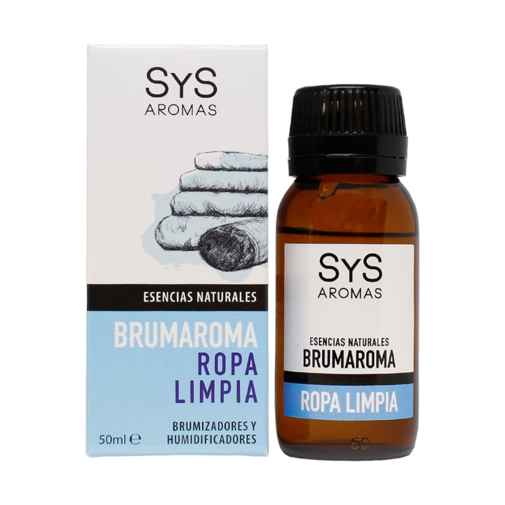Дифузер овлажнител Natural essence Brumaroma SyS Aromas, Clean Clothes 50 ml