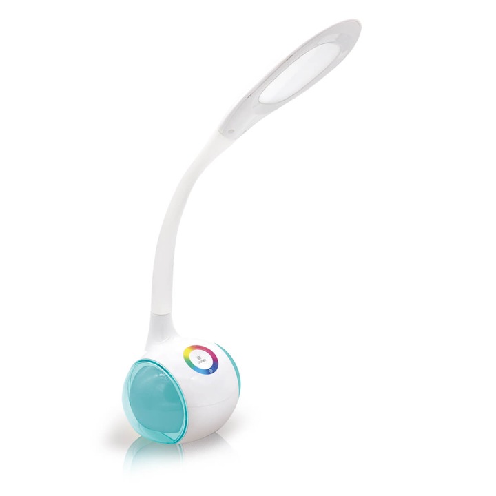 Platinet Desk Lamp + Night Lamp Battery 2400mAh - настолна LED лампа с функция за нощна лампа (бял)