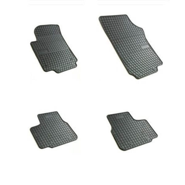 Set 4 covorase auto Frogum pentru Seat Mii, Skoda Citigo, Volkswagen Up 2011 - 2020, Cauciuc, Negru
