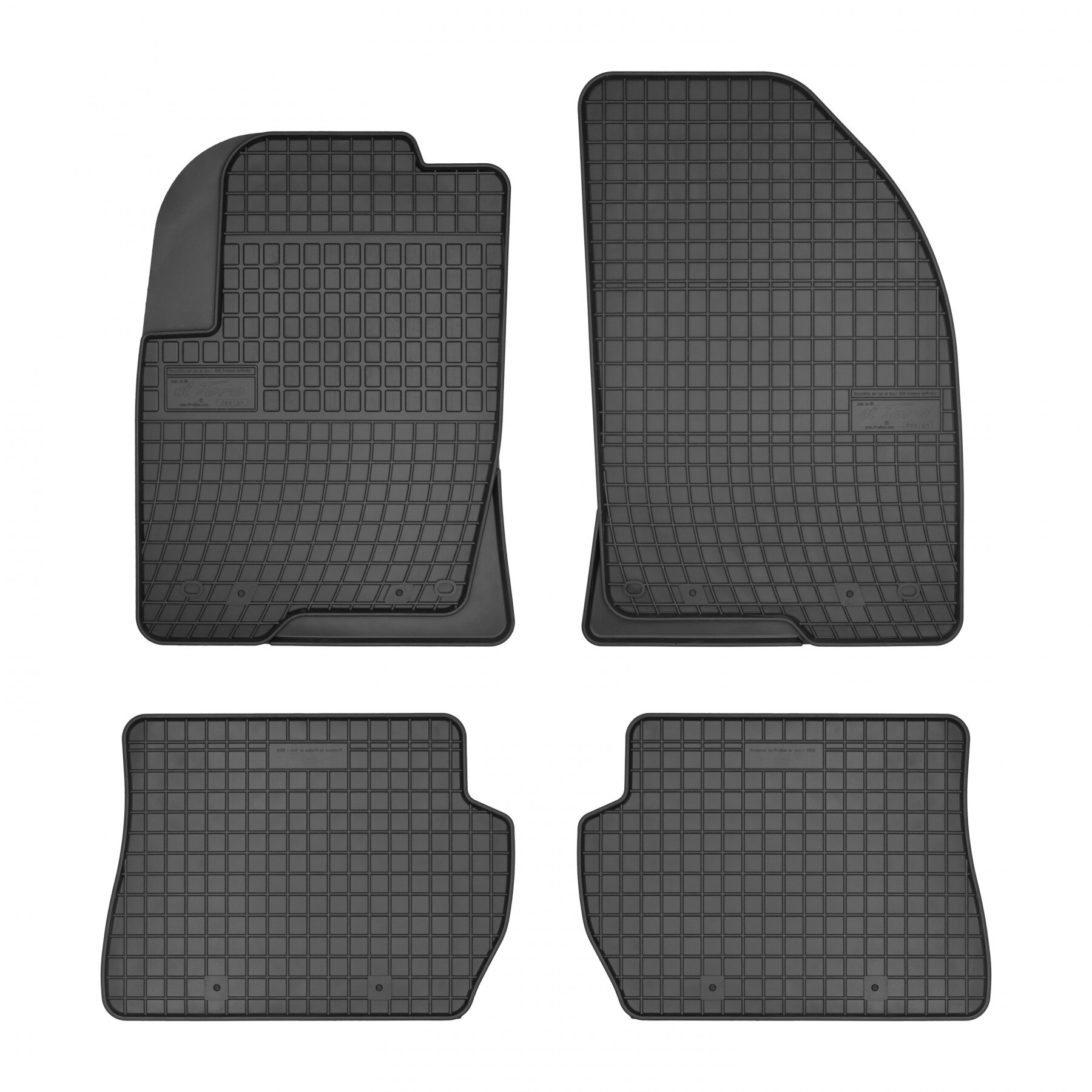 Set 4 covorase auto Frogum pentru Ford Fusion / Fiesta, Mazda 2, Negru