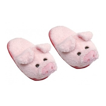 Papuci de casa din plus 32-34foarte pufosi, model Porcusor roz, Friendlies Plush Papuci de casa din plus 32-34foarte pufosi, model Porcusor roz, Friendlies Plush