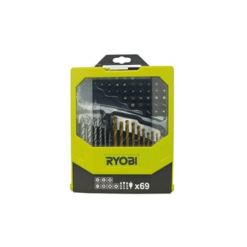 Set 69 accesorii mixte pentru gaurit si insurubat RAK69MIX Ryobi Set 69 accesorii mixte pentru gaurit si insurubat RAK69MIX Ryobi