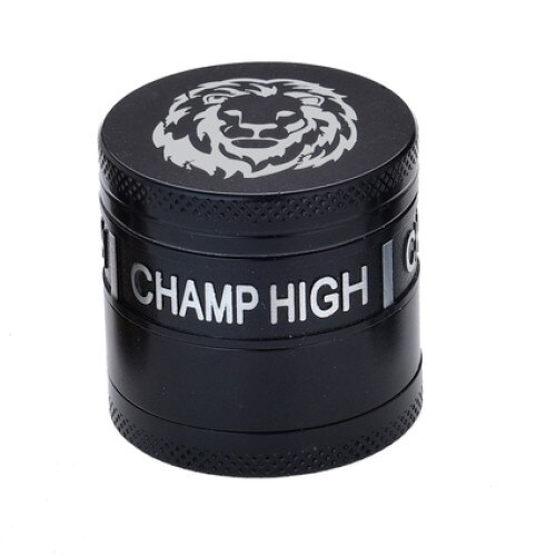 Grinder Champ - High Stamp Log Grid LION 40 mm, 4 parti - Black