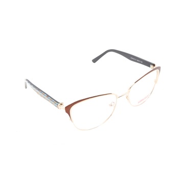 Rame ochelari de vedere, Cascada, Dama, CW6100, 55mm, Maro/Auriu Rame ochelari de vedere, Cascada, Dama, CW6100, 55mm, Maro/Auriu