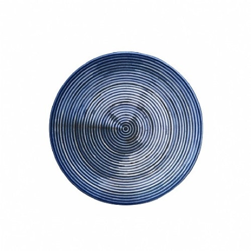 Farfurie desert/apertive portelan albastra Atena 21cm