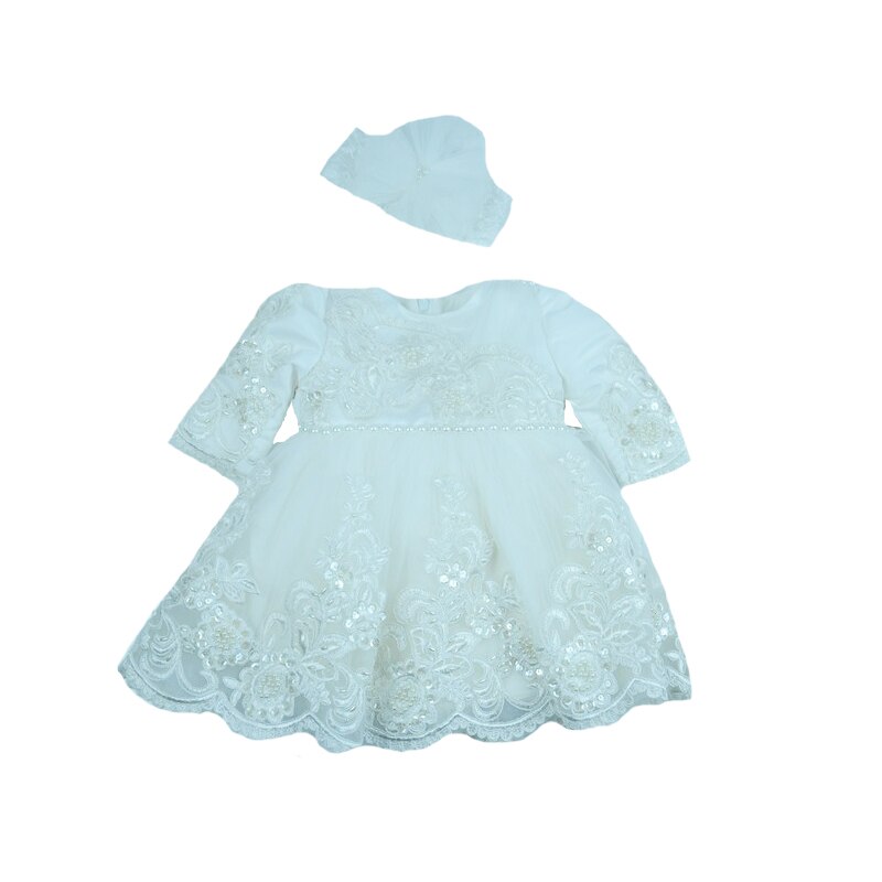 Set 2 piese pentru fete Colibri C2, Alb, 1-3 luni