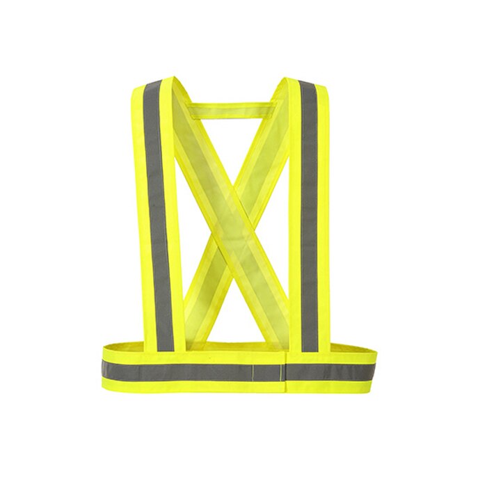 Banda avertizare HV55, purtabila peste imbracaminte, bretele ajustabile