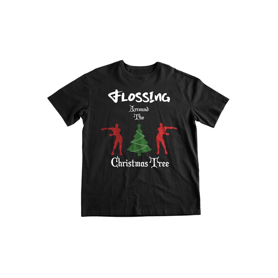 Tricou bumbac cu imprimeu Craciun Star&Stripes baieti, negru, 9/11 ani