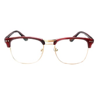 Ochelari retro cu lentile de protectie pentru calculator, rame rosii, fara dioptrii Ochelari retro cu lentile de protectie pentru calculator, rame rosii, fara dioptrii