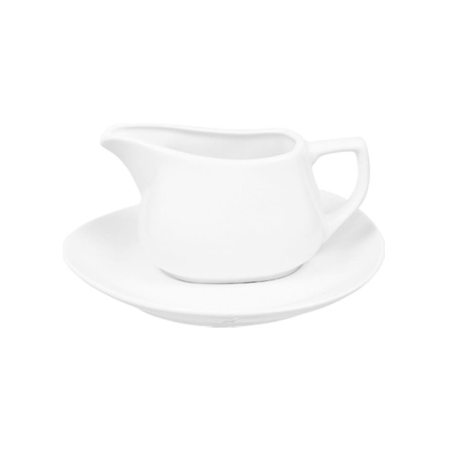 Sosiera cu suport din portelan 400ml Colectia PERA