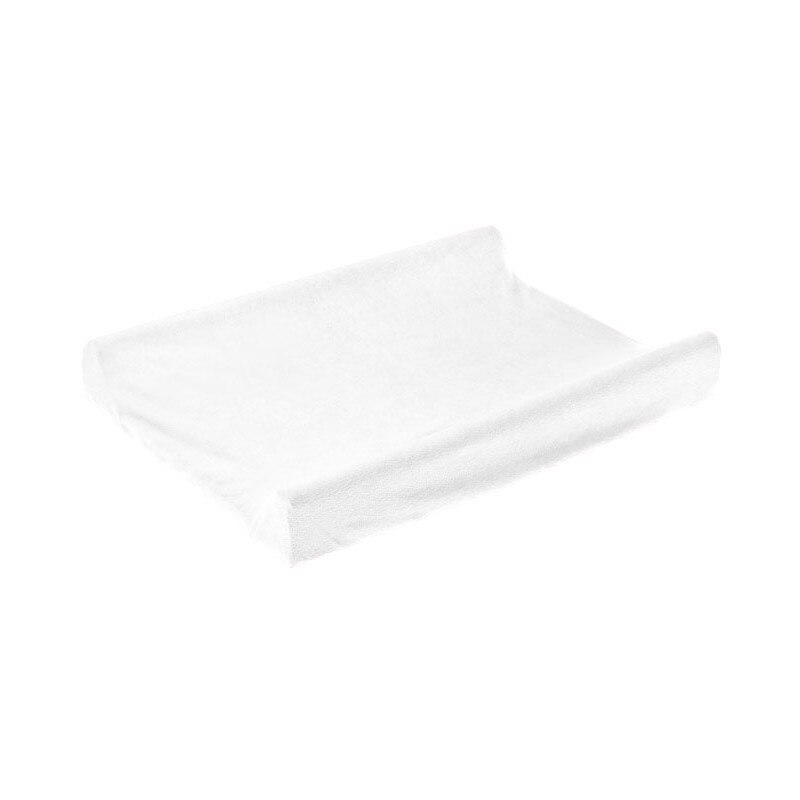 Husa de bumbac 100% pentru salteaua de infasat 70x50 cm White