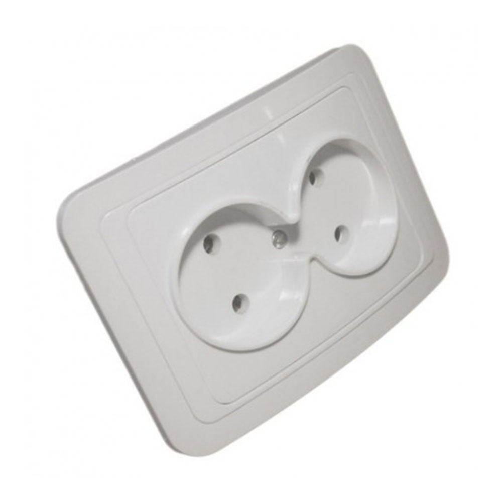 Priza ST Fara Contact de Protectie ODOSUN OD1005 Alb Monobloc IP20