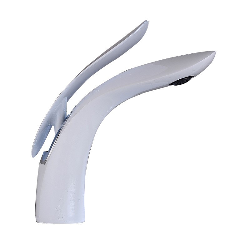 Baterie lavoar, montare chiuveta baie , alb TRENDY S