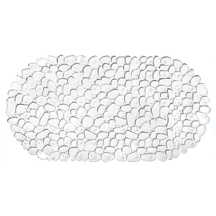 Covoras antiderapant de baie transparent, SG, 38x69 cm