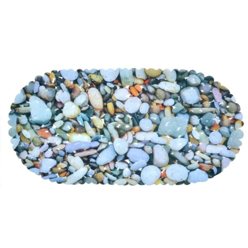 Covoras antiderapant de baie - tema pietre, SG, 38x69 cm