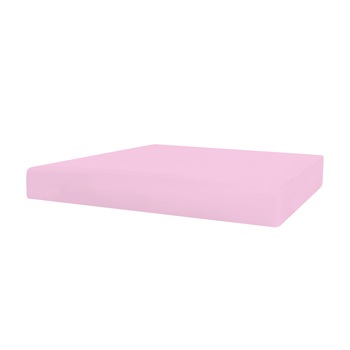 Cearceaf cu elastic, Bedora, 90x200 cm, 100% Bumbac , Roz Pal Cearceaf cu elastic, Bedora, 90x200 cm, 100% Bumbac , Roz Pal