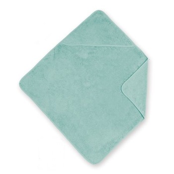 Prosop bebe cu gluga, Jollein Mini dots, 75x75 cm, bumbac hidrofil, verde Prosop bebe cu gluga, Jollein Mini dots, 75x75 cm, bumbac hidrofil, verde