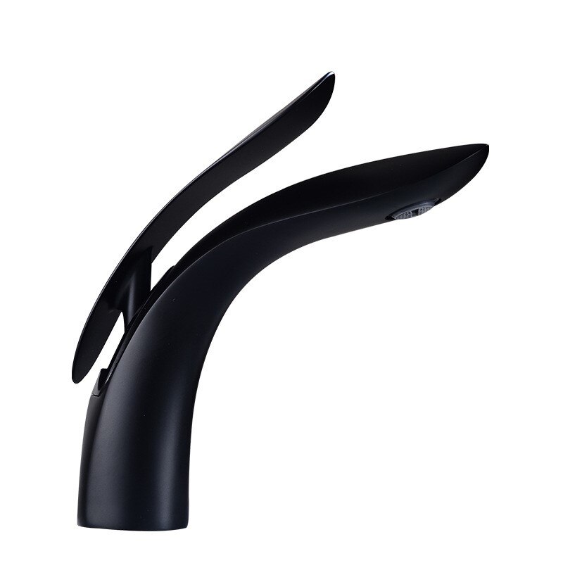 Baterie lavoar, montare chiuveta baie , negru lucios TRENDY S