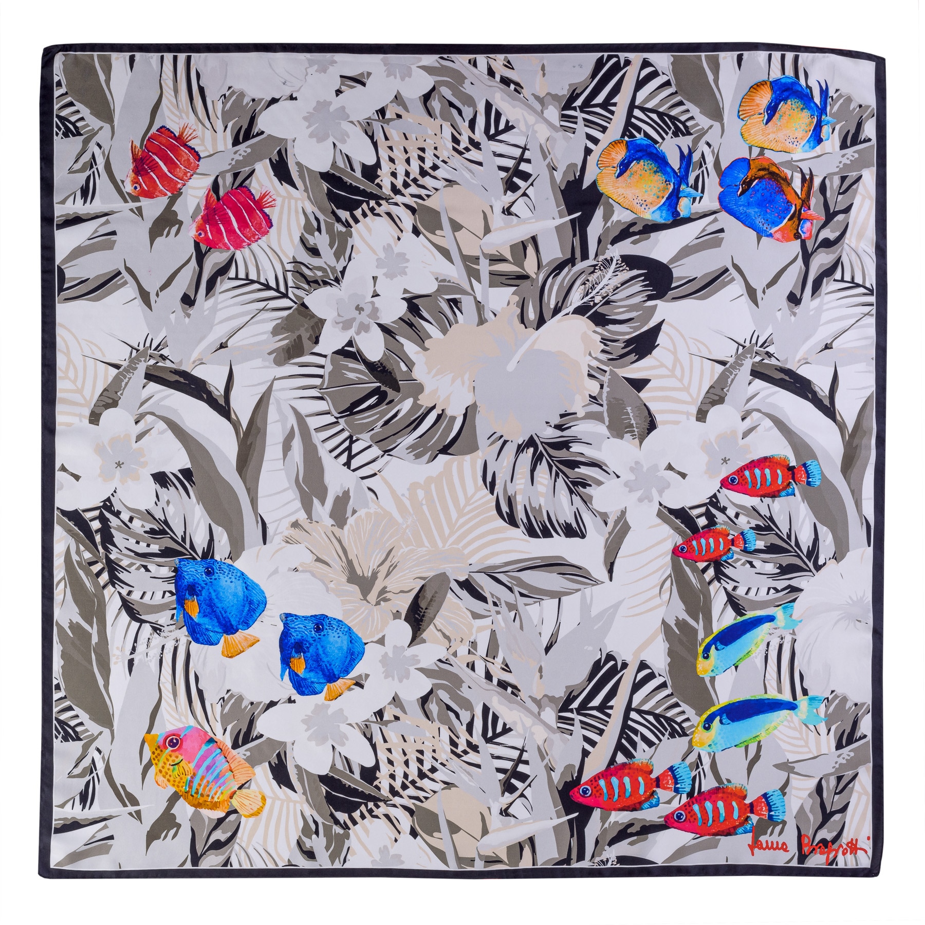 Esarfa matase twill Playa del Amore