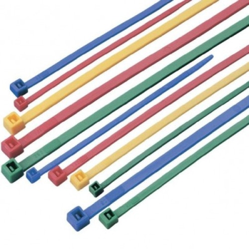 Banda zimtata din plastic pentru fixare cabluri ,Techly , Nylon 200 buc , multicolor
